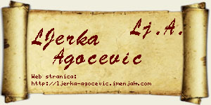LJerka Agočević vizit kartica